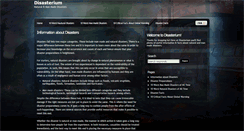 Desktop Screenshot of disasterium.com