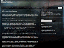 Tablet Screenshot of disasterium.com
